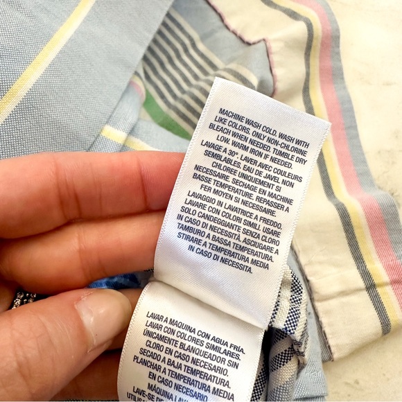 Ralph Lauren Baby Girl Pastel Striped Spring Dress w/ Diaper Cover - Picture 8 of 12